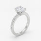 Seraphine - Pavé Forlovelsesring med Oval Diamant
