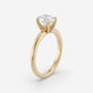 Aurora – Solitaire Forlovelsesring med Oval Diamant