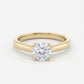 Celestine – Solitaire Forlovelsesring med Rund Briljant