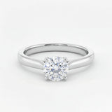 Celestine – Solitaire Forlovelsesring med Rund Briljant