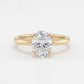 Aurora – Solitaire Forlovelsesring med Oval Diamant
