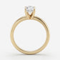 Aurora – Solitaire Forlovelsesring med Oval Diamant