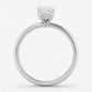 Elara - Solitaire Forlovelsesring med Emerald Cut Diamant