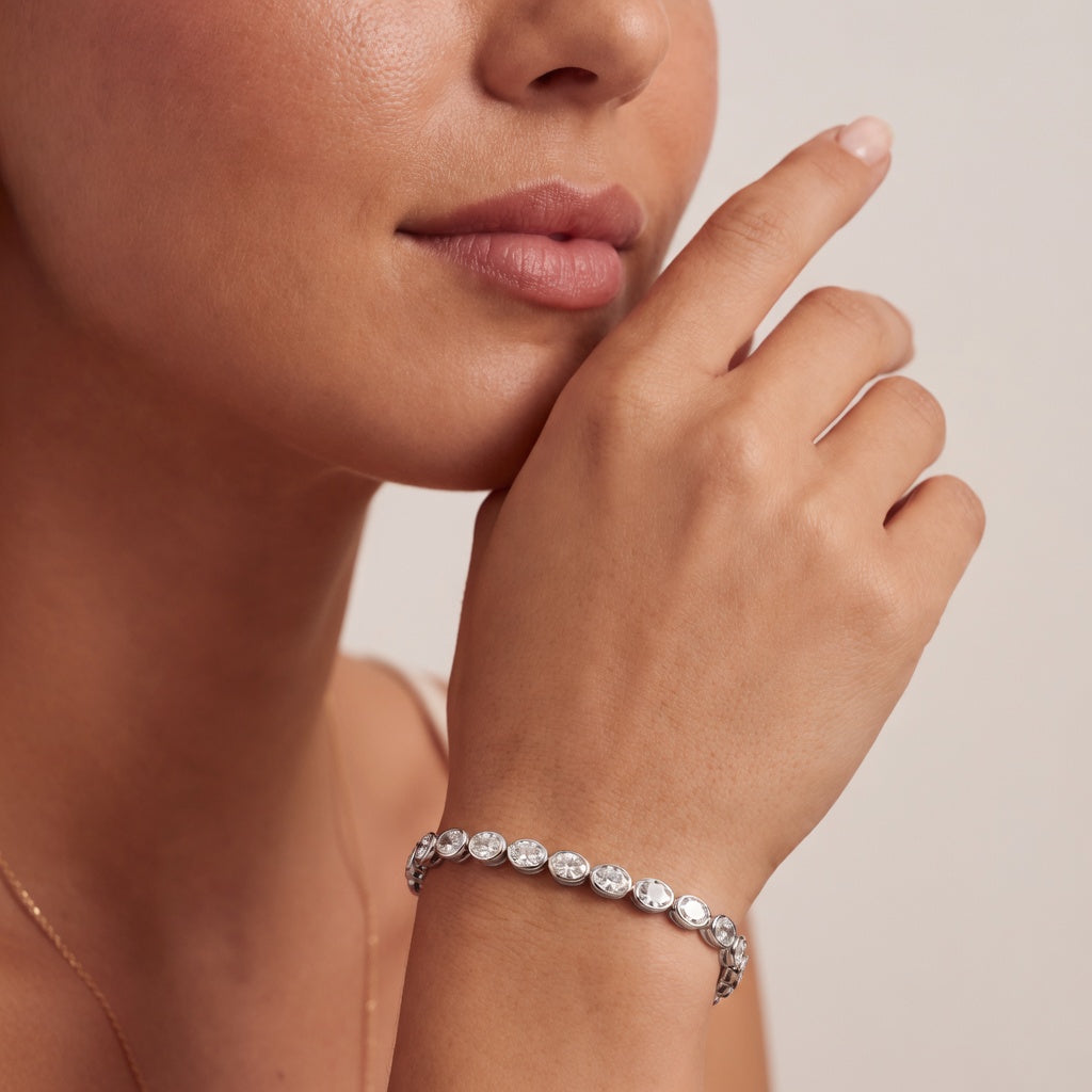 Rosalie – Diamant Linjearmbånd - 4.9ct