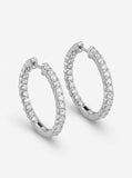 Aria – Diamant Hoop Øredobber - 3.0ct
