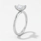 Elara - Solitaire Forlovelsesring med Emerald Cut Diamant