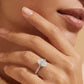Seraphine - Pavé Forlovelsesring med Oval Diamant